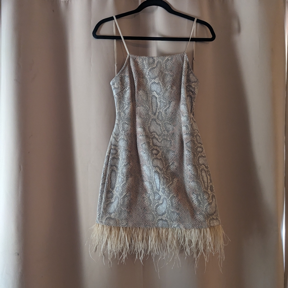 Snake Print Mini Dress